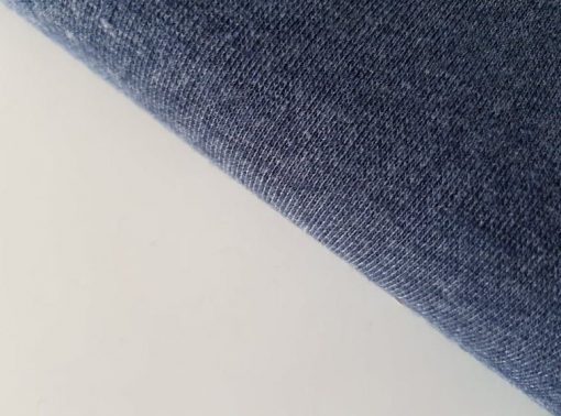 Bündchen glatt Schlauchware - dunkel  blau - melange