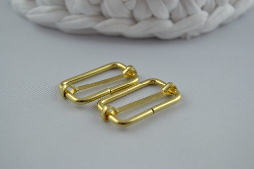 2er Pack Gurtversteller 25 mm Gold