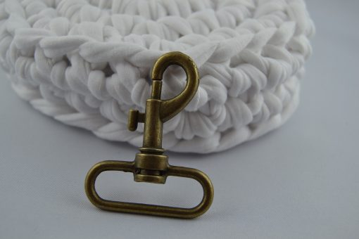 Karabiner Metall 37 mm Altmessing