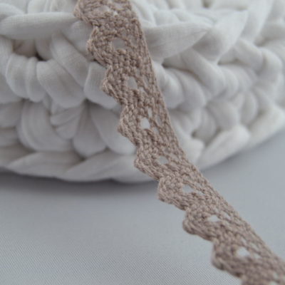 Klöppelspitze Breite 15mm Helles Beige 3 m Paket