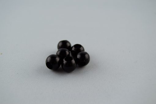 Acrylperle Schwarz 7x10mm, 20 Stk.