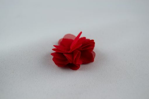 Blume Ø30mm zum Annähen Rot