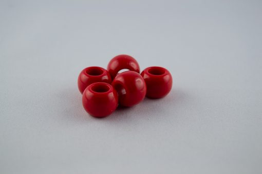 Großlochperle Kunststoff 11x14 mm 10 Stk. Rot