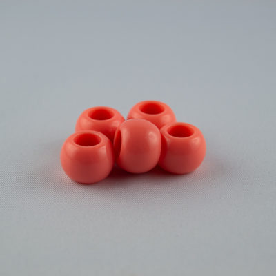Großlochperle Kunststoff 11x14 mm 10 Stk. Lachs