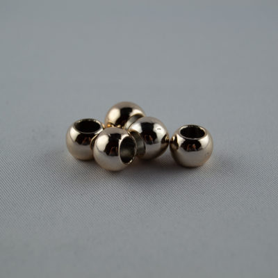 Großlochperle Metallic Rotgold 8x10 mm 10 Stk.