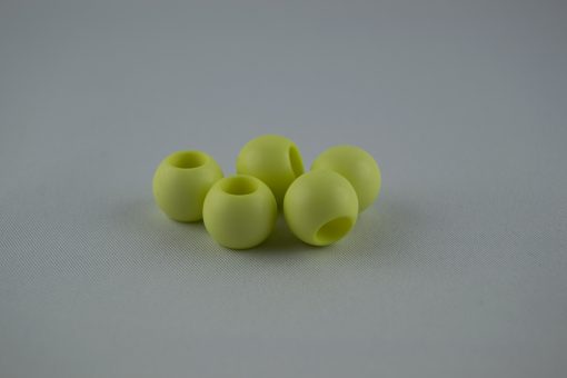 Großlochperle Kunststoff 11x14 mm 10 Stk. Limone pudrig