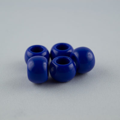 Großlochperle Kunststoff 11x14 mm 10 Stk. Blau