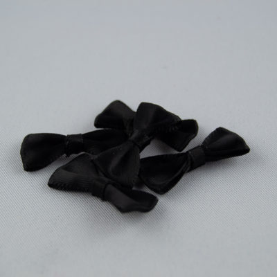 Schleife Satin 5er Set Schwarz