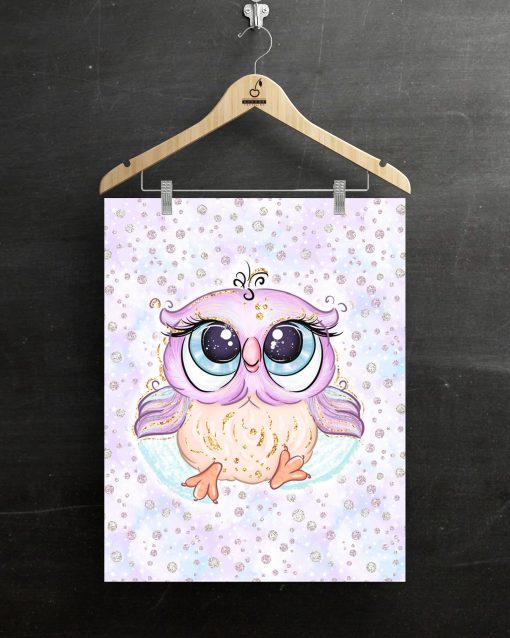 Sweat Panel 40x50 cm WINTER FUN Owl