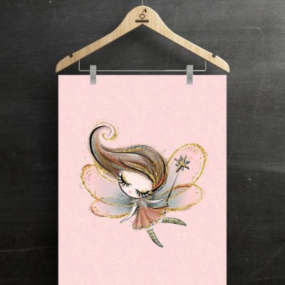 Sweat Panel 40x50 cm Zauber Fee gold