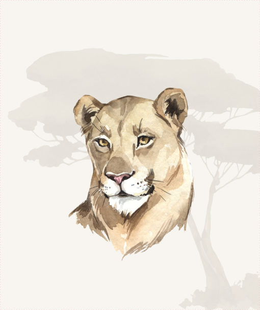 Sweat Panel 55x70 cm Löwin Safari Afrika