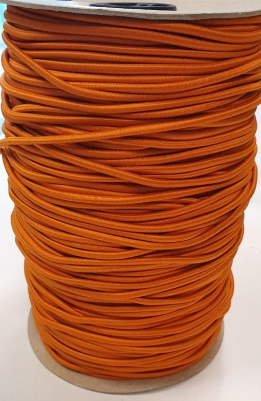 Gummischnur Rundgummi 3mm orange (Packung 5 m)