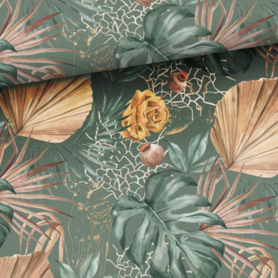 Baumwolle gold Tropicana