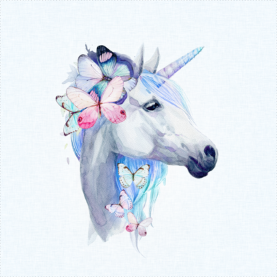 Kunstleder Panel 47x50 cm Unicorn