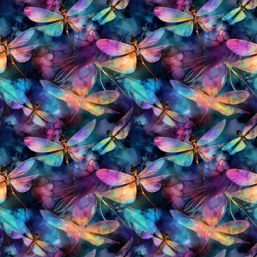 Sommersweat regenbogen Libellen