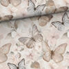 Sommersweat Beige Schmetterlinge